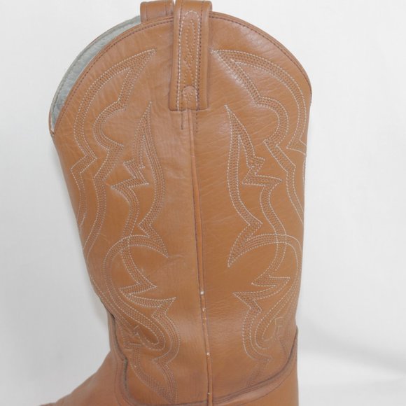 Vintage Dan Post Stitched Design Cowboy Western Boots Men\'s Size 8D 8 D main image 13